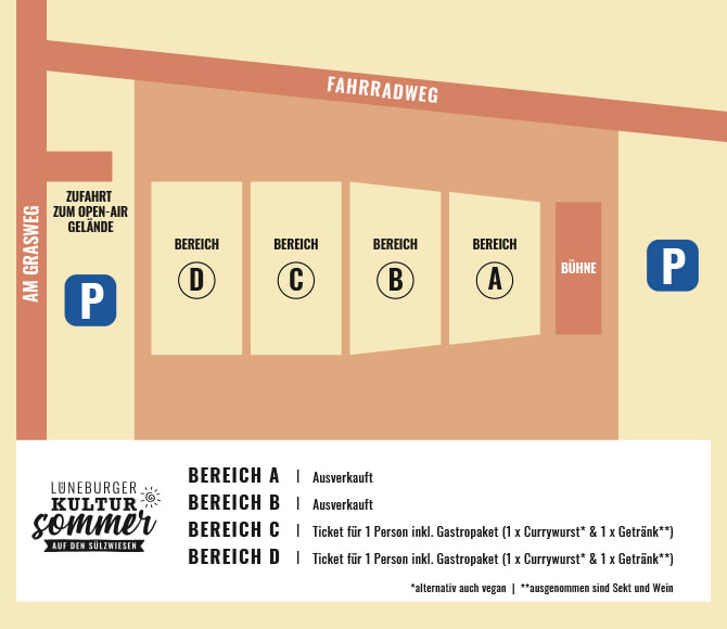 Lageplan des Lueneburger Kultursommers 2021 Lageplan des Lueneburger Kultursommers 2021